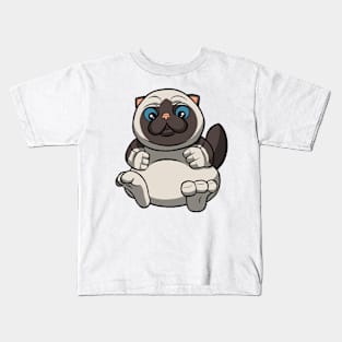 Cute Fat Cat Kids T-Shirt